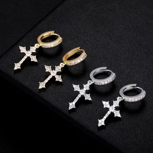 zircon for men earring and women trendy hiphop style hoop designer earrings H260202