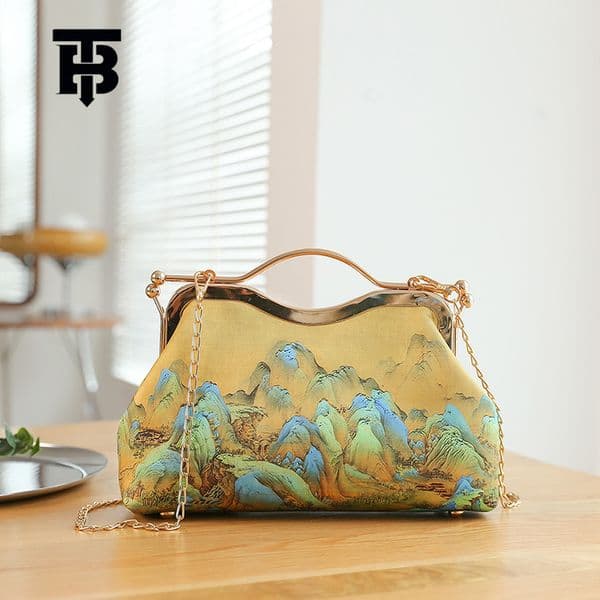 TB BHULAMTE Free Shipping New Designer Bag High-end Ethnic Style Handbag Cheongsam Bag Women's Bag Shoulder Crossbody Bag Elegant Retro Bag Ancient Clothing Bag