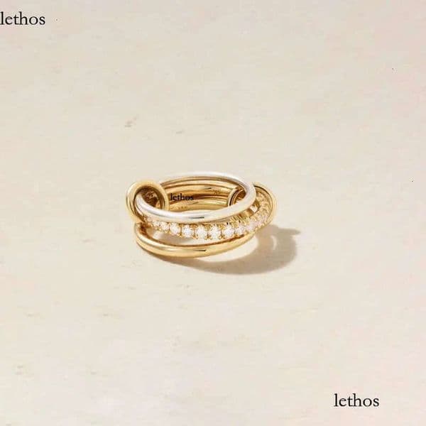 Designer Halley Gemini Band Rings Spinelli Kilcol brand New Industrial wind jewelry gold multiple ring women's gift