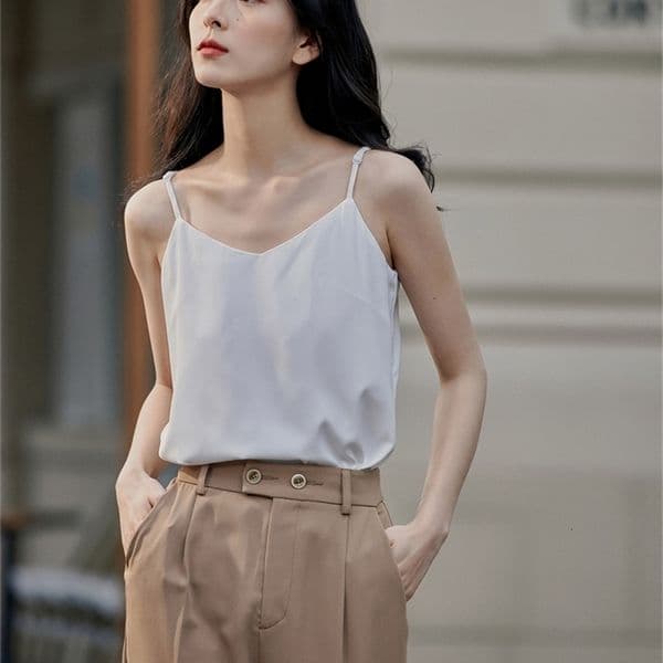 Camisoles Tanks INMAN Summer Minimalist Women's Vest Tops Casual Women's T-shirt Women Clothing Camisole Fashion Woman Blouses Female Clothing 230503