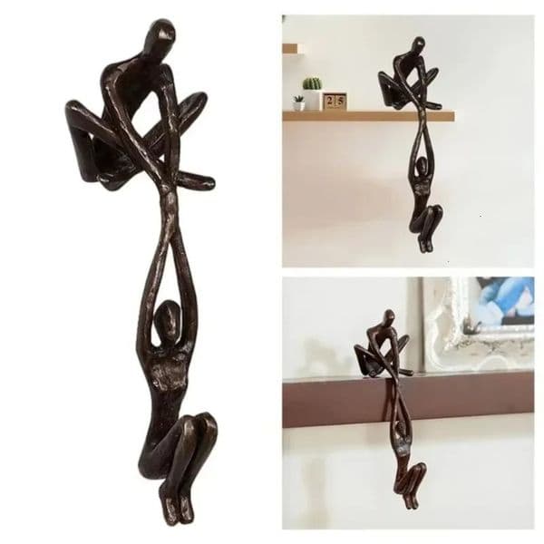 Man Lifting Woman Figurine Art Statue Lover Sculpture Ornament Home Desktop Decor Dancing Couple Sculpture Art Creative Artwork 250117
