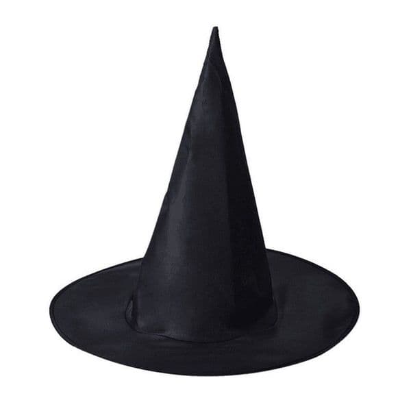 Wizard Hats for Halloween Party Costumes Magician Pointed Hats Black Oxford Hats - Suitable for Kids and Adults