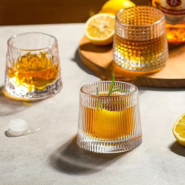 3pcs150ml5oz Whiskey GlassesFor Scotch BourbonWhiskyCocktailCognacVodkaGin Tequila LiquorUnique Gifts For Men 240727