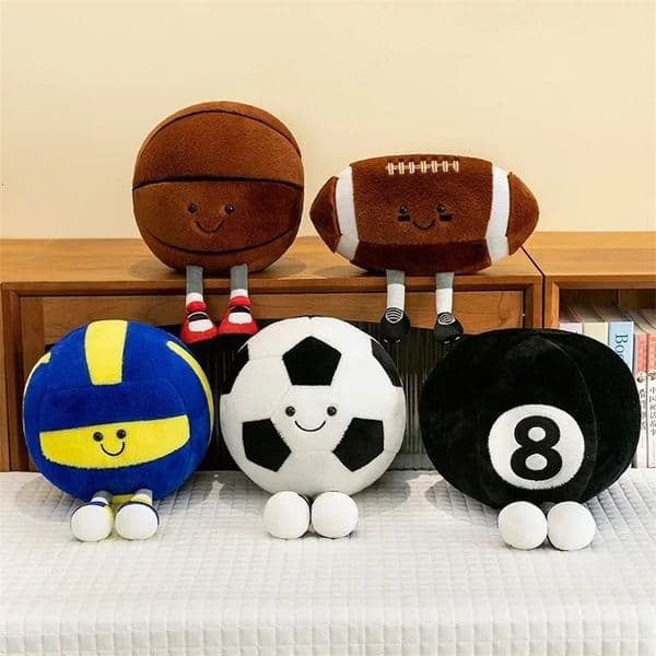 Football basketball soccer Plush doll Cute holiday collection plush toys pillow bedroom decoration gifts 418 H260305