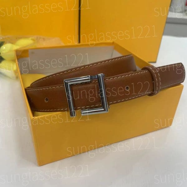 Belts for women designer Smooth Buckle Belt Retro Design Thin Waist Belts for Men Womens Width 2.5CM ceinture Cowhide more Color top classic hits better with box nice AA