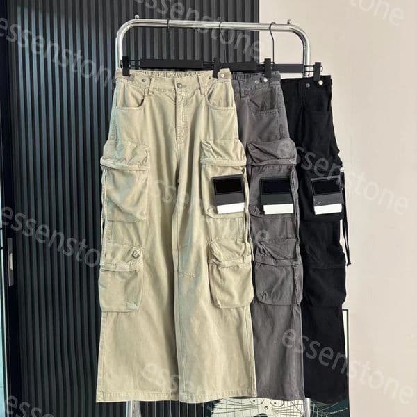 2026 Badge Patches Mens Track Cargo Pant Fashion Letters Designer Jogger Pants Cargo Pants Zipper Fly Long Sports High Quality Islanda Trousers Clothing M-3XL