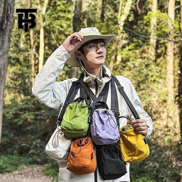 TB BHULAMTE Free Shipping New Designer Bag 2025 Men's And Women's Solid Color Water Bottle Bag Outdoor Leisure Ultra Light Waterproof Portable Small Bag Phone Bag