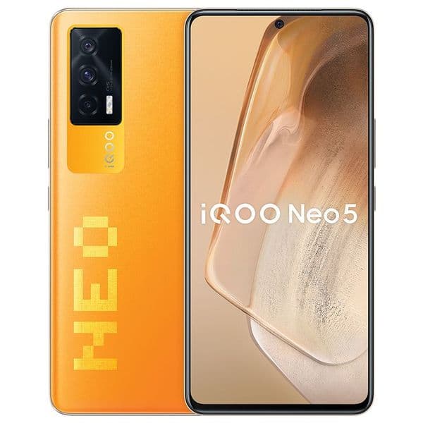 Original Vivo iQOO Neo 5 5G Mobile Phone 12GB RAM 256GB ROM Snapdragon 870 Octa Core 48.0MP HDR 4400mAh Android 6.62" Full Screen Fingerprint ID Face Wake Smart Cell Phone