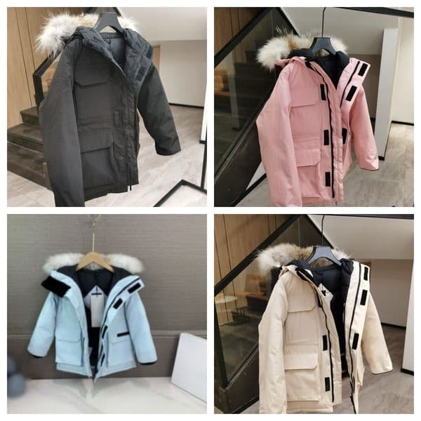 2025 new kids girl hoodies kid coat jacket baby designer clothes hooded girls boys winter jackets child clothe school 100 goose down C251107