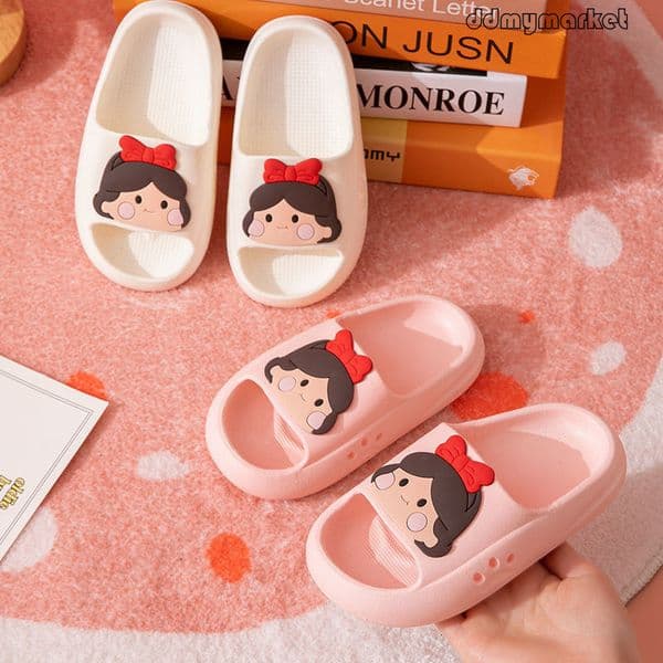 Children's Summer for Girls, Cute Little Girl Bath Princess Indoor Parent-Child Non-Slip Boys and Girls Slippers ddmymarket
