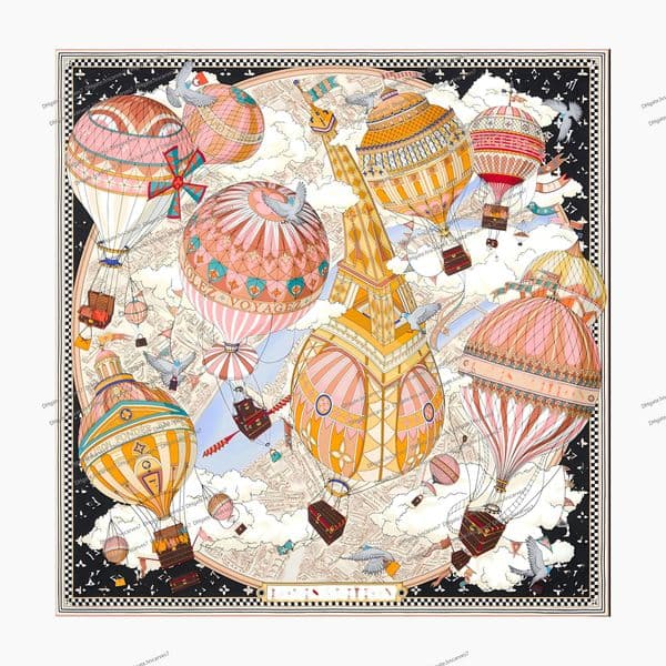 M97199 90X90cm Silk Scarf Designer Women Fashion Scarf Square Summer New Style Silk Womens Ribbons For Work Travel Outdoor And Home Headband