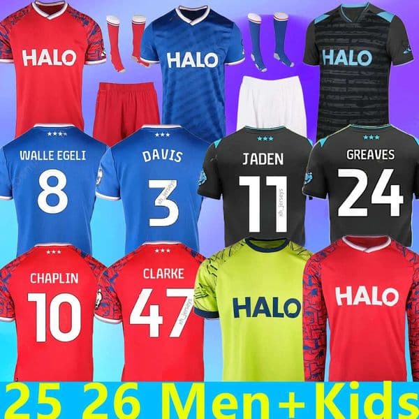 25/26 IpSwIcHs Soccer Jerseys Tractor Boys Town DELAP CHAPLIN AL-HAMADI SZMODICS MORSY PHILLIPS CLARKE BURGESS O'SHEA men kids kits sock football