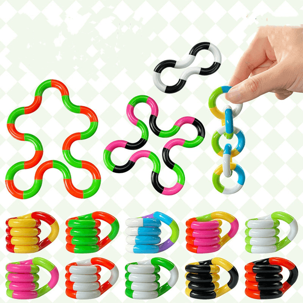 fidget cube Metal Fidget Toy And Rope, Twist Loop, Wrap Around Children's Toys, Adult Relaxation And Decompression Toys Edc