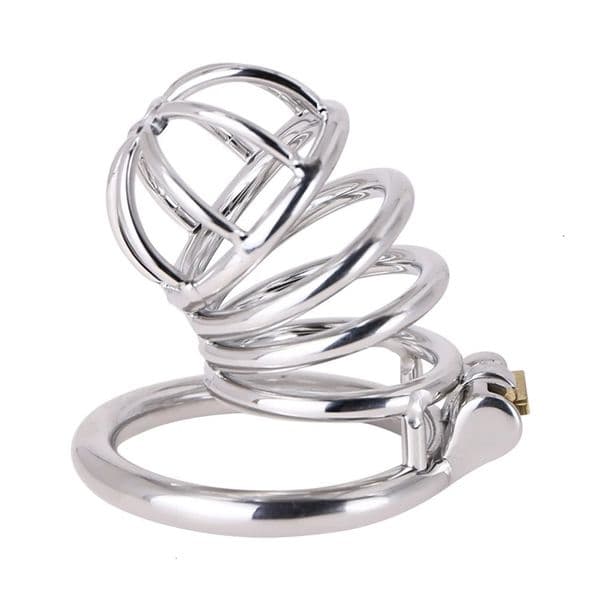 Small Penis Lock Male Stainless Steel Cock Cage Chastity Device Penis Lock Erotic Bondage Husband Loyalty Big Metal Cock Cage 250303