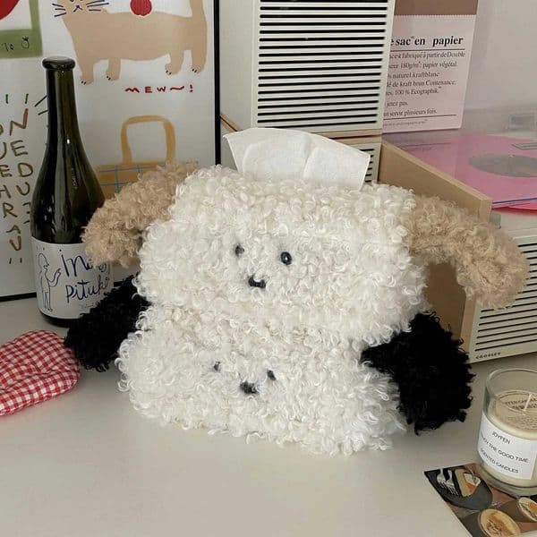 Kitchen Organizer Cute Tissue Box Creative Drawing Paper Box Dormitory Womens Home Living Room Desktop Tissue Box Home Decorat X251011