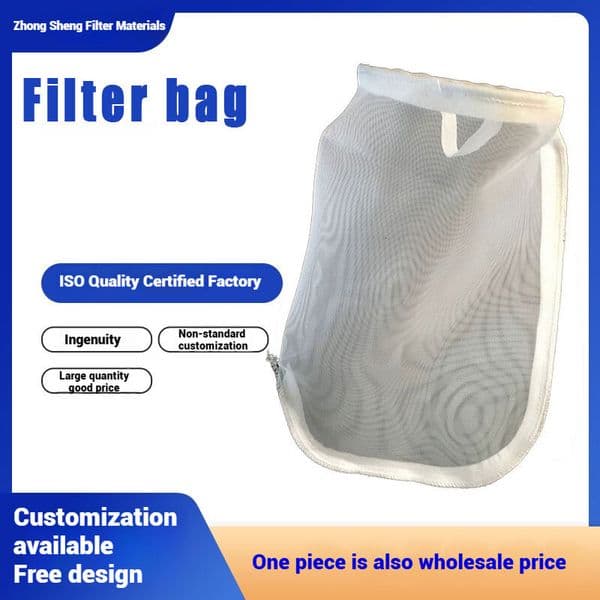 Straight Hair Liquid Food Grade High-Density Nylon Filter Bag Production