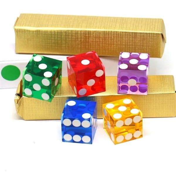 5pcs D6 Acrylic Right Angle Dice Board Game Dice Set Polyhedral Table Game Dice Role-Playing RPG Dice 250403bj