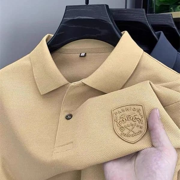 High-end fashion embroidered short sleeve POLO shirt mens summer ice silk breathable casual business Paul T-shirt 250320CJ