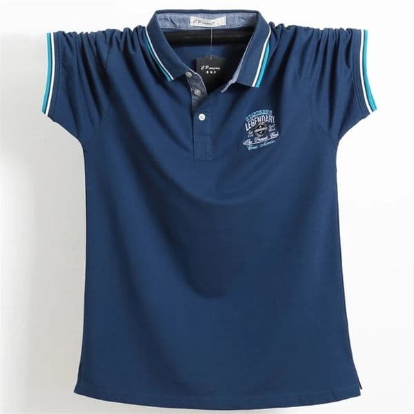 mens polo shirt Camisa Masculina cotton breathable mens polo double-sided striped slim fit 241206