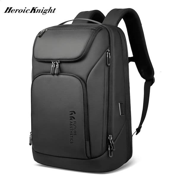Hero Knight Mens Business Backpack Waterproof Travel 173inch Laptop High Capacity Multifunctional USB Charging 240730ZY