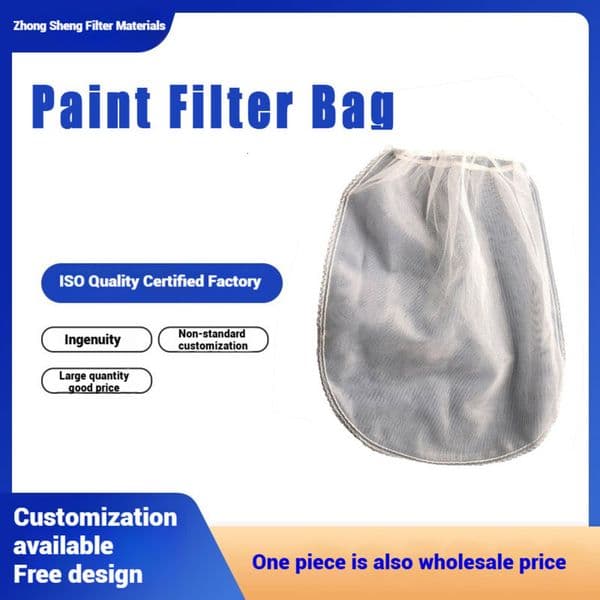 Paint Coating 5 Gallon Elastic Mouth Nylon Chemical Liquid Ink Glue Filter Bag