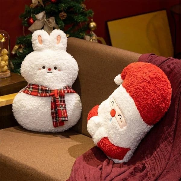 Christmas Tree Pillows Bay Windows Christmas Decorations Santa Claus Ornaments Dolls Cushions Sofas Pillows 241112