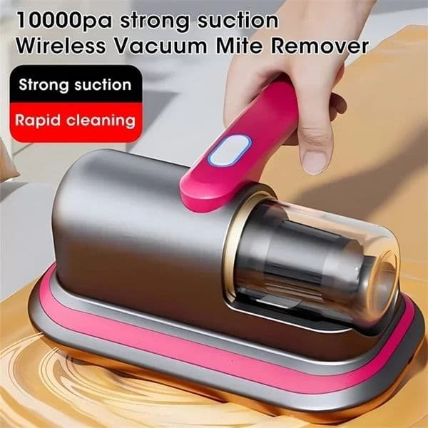 10KPa Mattress Vacuum Mite Remover Cordless Handheld Cleaner Powerful Suction for Cleaning Bed Pillows Clothes Sofa 250604