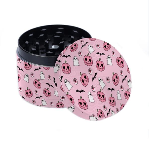 Pink Grinder Herb Grinders Accessories Metal Zinc Alloy Herbal Grinders 4 Layers 63mm YM5615