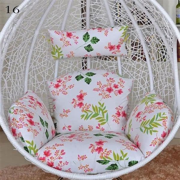 Hanging swing egg chair cushion cover courtyard large circular Papasan cushion detachable garden lounge cushion cover unfilled 241210bj