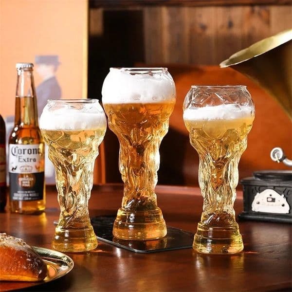 World Creative Ml Hercules Beer Mug Football Crystal Glass Wine Cup Soccer Worl Puppyhome