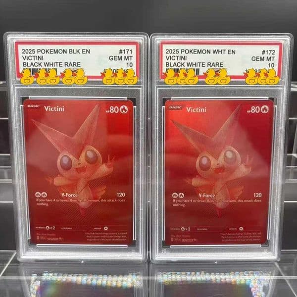 DIY Card Collection Card 2025 BLACK WHITE RARE VICTINI ZEKROM 10Points Card Anime Game Gift L2509295G2E