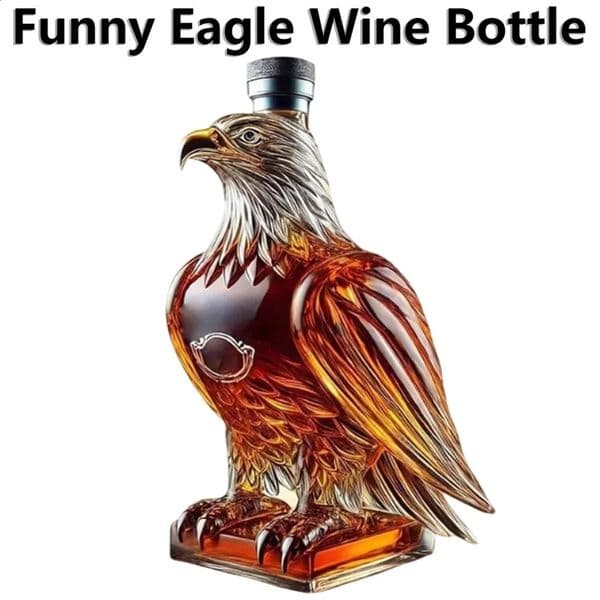 Creative Eagle Glass Wine Bottle Novelty barware wine glass bottle whiskey decanters for Liquor Scotch Bourbon Bar Gift 250305