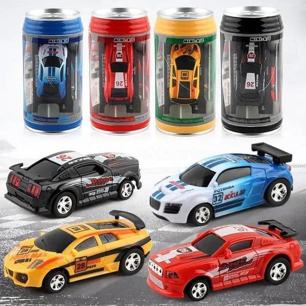 Party Favor Creative Coke Can Mini Car RC Cars Collection Radio Controlled Cars Machines On The Remote Control Toys For Boys Kids Gift