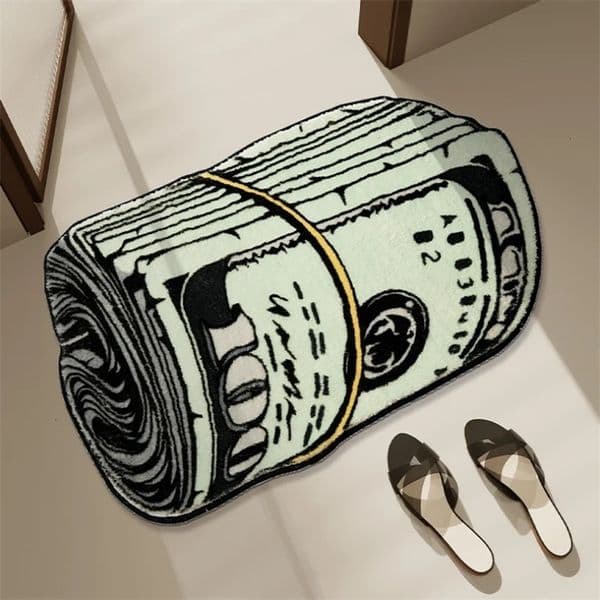 Creative Dollar Rug Bedroom Bedside Thickened Shaggy Floor Mats Living Room Area Rugs Home Decor Carpet Bay Window Mat 250411bj