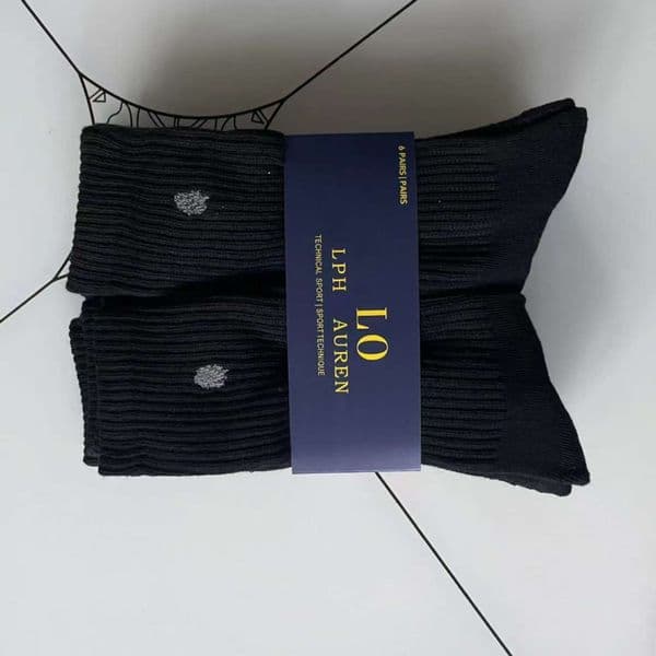6 Pairs/Lot Popular Designer Mens Womens Ankle Socks Medium Length Letter Cotton Stocking Sports Casual Embroidered Ship Socks Polo Horseman Warrior Sock Slippers