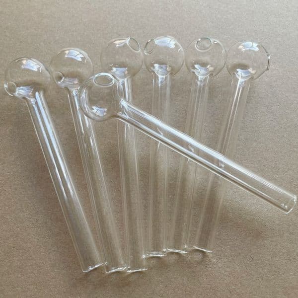 10cm 12cm Glass Oil Burner Pipe hookahs Spoon Hand Pipes For Smoking Accessories Tobacco Tool 85699