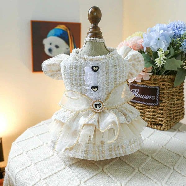 Luxurious Dog warm coat small dog warm clothing fashionable dog dress suitable for small dogs chihuahua french bulldog clothes5 D250929