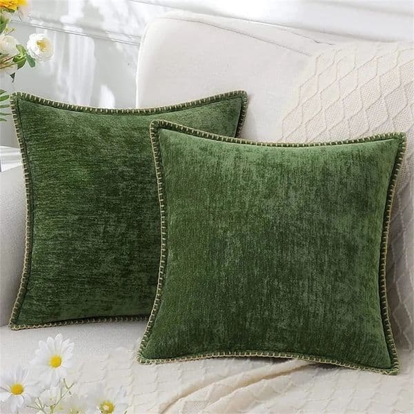Pillow Case Olanly Chenille Cushion Cover 45x45 Pillow 40x40cm Sofa Decorative Throw Case Soft y For Living Room Decor 250318