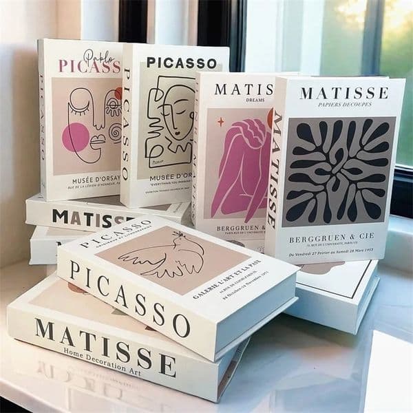 Matisse Fake Books For Decoration Storage Box Abstract Coffee Table Books Bedroom Decorative Book Bauhaus Boho Home Decor 250522