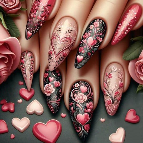 Creative Fashionista Essentials Luxury Crafted Earrings & Nails Decorated by Nature's Beauty Handcrafted Nail Stickers
