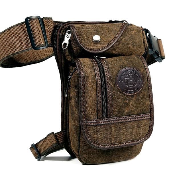 Lightweight High Quality Canvas Drop Leg Bag Adjustable Tactical Military Waist Pack with MultiPocket for Outdoor 250911BJ