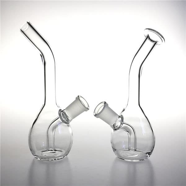 Goodsstore 6 Inch Glass Egg Bong 14mm Female Thick Glass Recycler Heady Hand for Smoking Glass Water Bongs