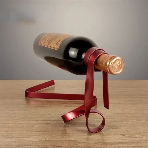 Creative Floating Iron Color Wine Rack Poised Bottle Holder Cabinet Stand Bracket Bar Vintage Home Table Decor 250327