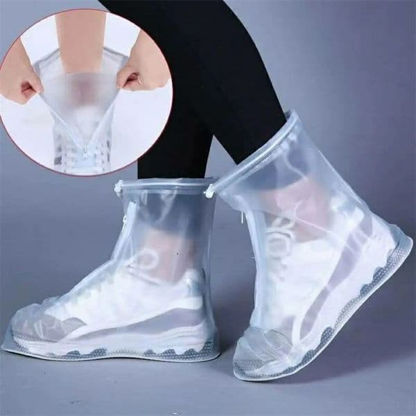 Rain Boot Cover with Waterproof Layer Nonslip Wearresistant Thick Shoe Men Womens Reusab 250219