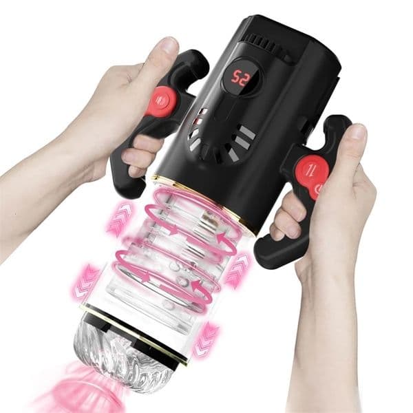Automatic Man Masturbator With Handle Masturbation Vagina Penis Oral Sex Machine 241107bj