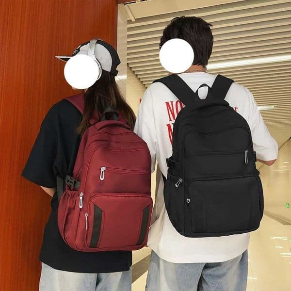 Multi Pocket Thick Waterproof Backpack for Student Leisure Short Distance Insertable Drawbar Travel Carry on Bag Z250925