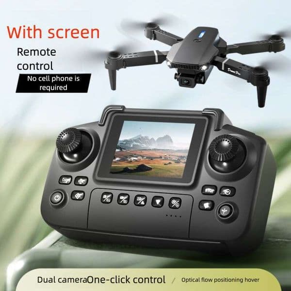 New Upgraded Drone E88 Pro 4K Dual-Camera HD Aerial Photography Dron with Screen Foldable Quadcopter RC drones for Kids Boys Gifts