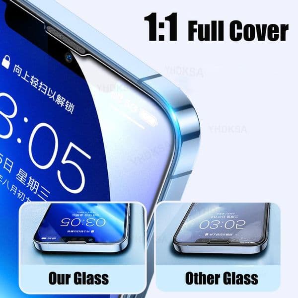 9H Anti-Burst Tempered Glass For Apple iPhone 14 Plus 13 mini 12 11 Pro 2025 Max Screen Protector iPhone X XR XS Max Protection Film