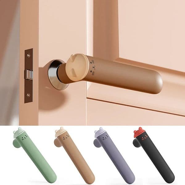 Door Handle Set Silicone Protective Cover For Winter Bedroom Door Window Bathroom Handle Cold And Anti-collision Buffer Pad 241231