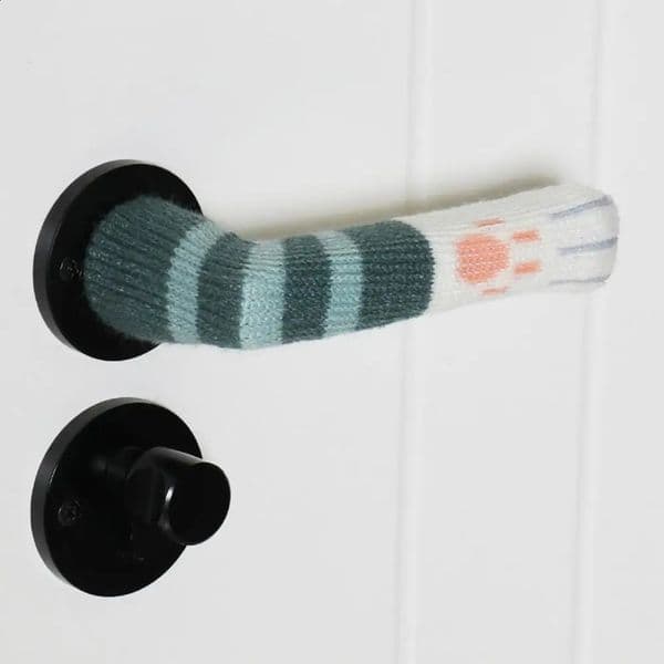 2Pcs Door Handle Anti-Collision Protective Sleeves Cat Claw n Universal Anti-scratch Simple Installation Door Handle Covers 241231